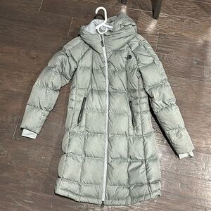 Gray puffer jacket